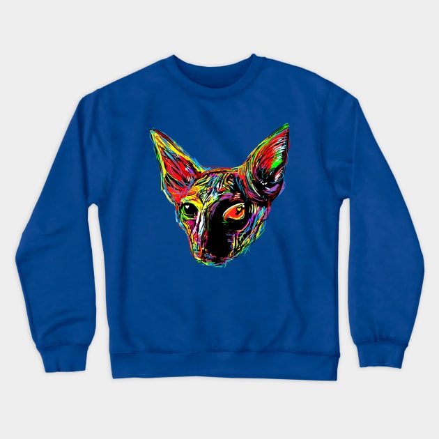 Sphynx cat Love Crewneck Sweatshirt by barmalisiRTB